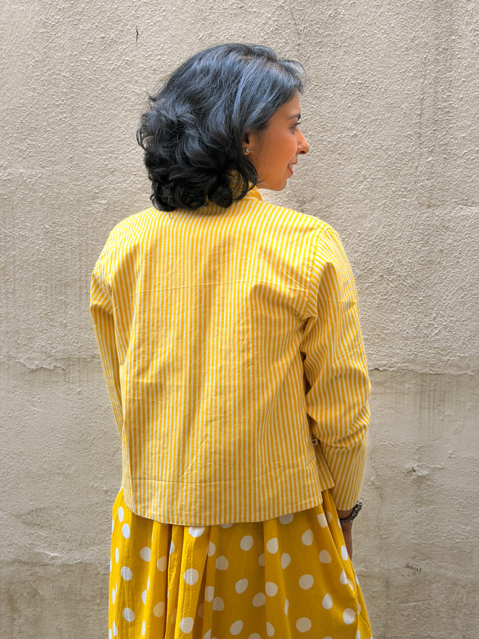 Zephyr Polka Pop Dress - Yellow