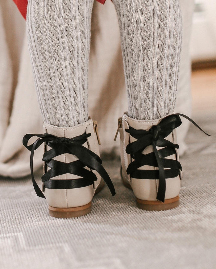 Zoe Leather Booties - Petite Maison Kids